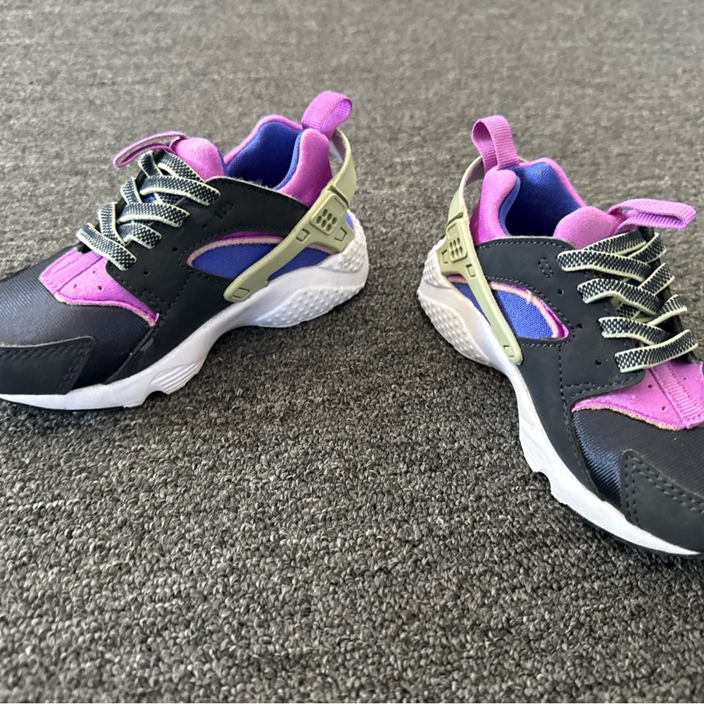 Stylish Black and Purple Sneakers